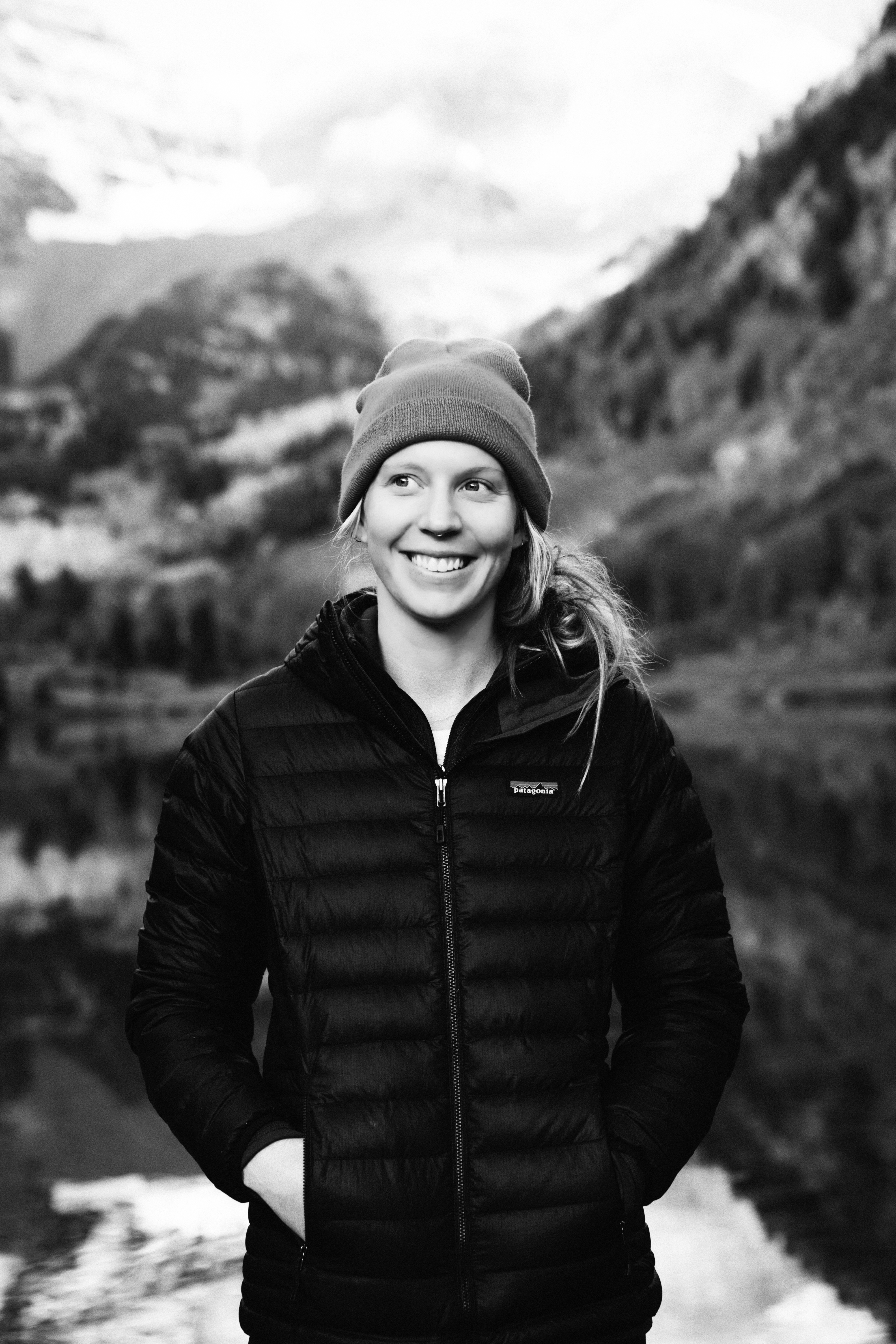 Website owner, Katie Fischer, in Aspen